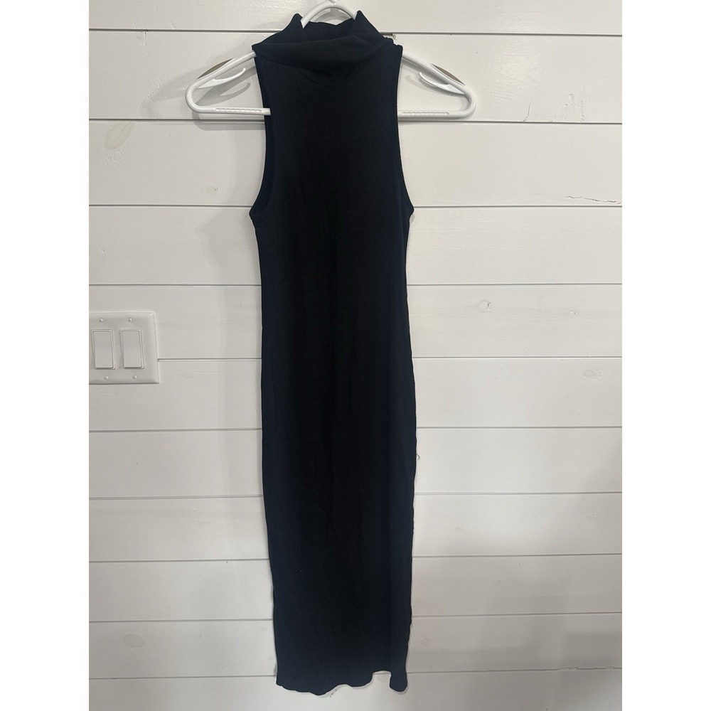 Zara Women's Sleeveless Dress Turtleneck Ribbed Size Small